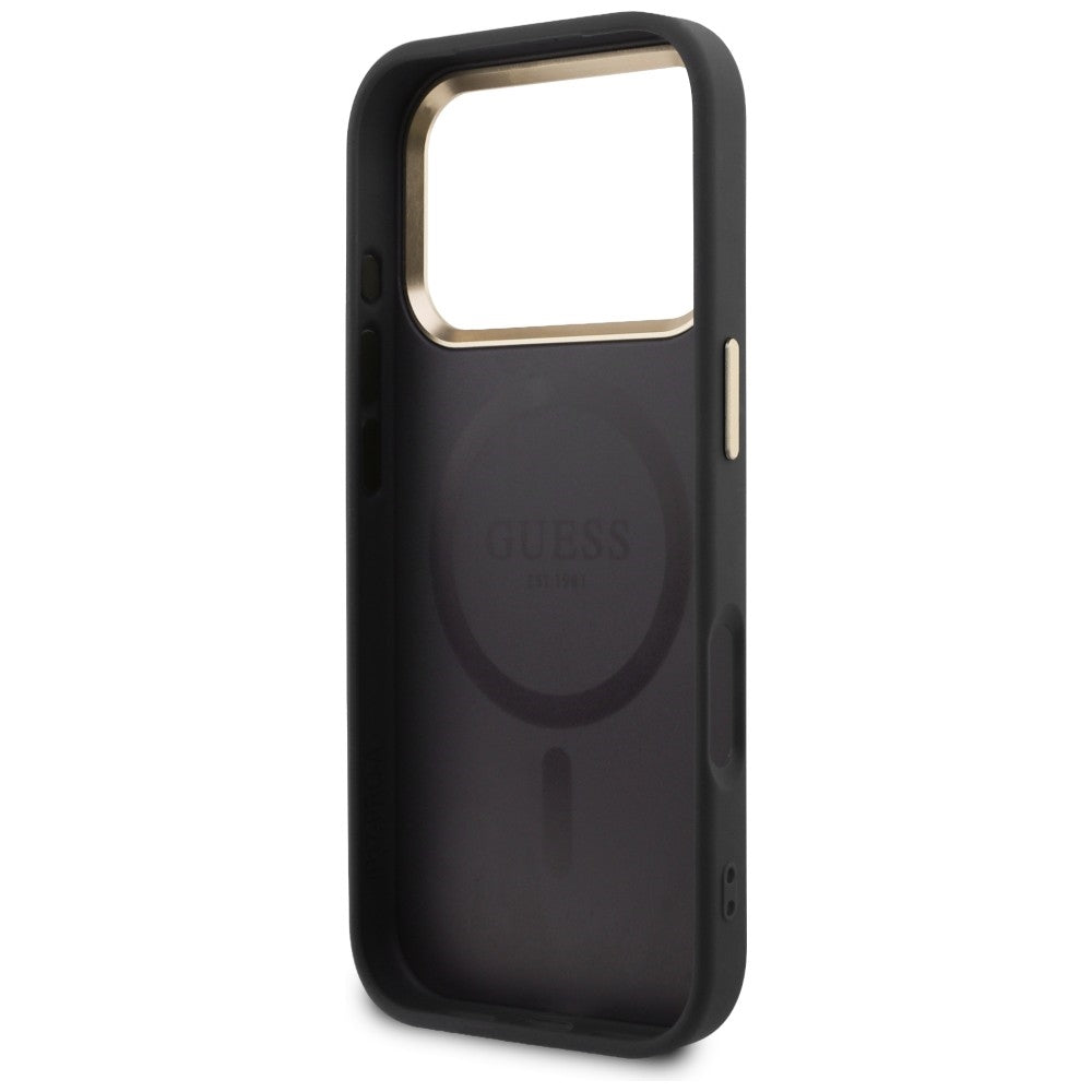 Guess Perforated 4G MagSafe case for iPhone 17 Pro - black_6