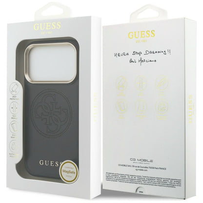 Guess Perforated 4G MagSafe case for iPhone 17 Pro Max - black_7