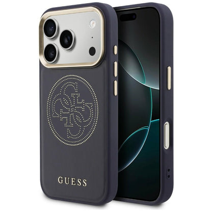 Guess Perforated 4G MagSafe case for iPhone 17 Pro Max - blue_0