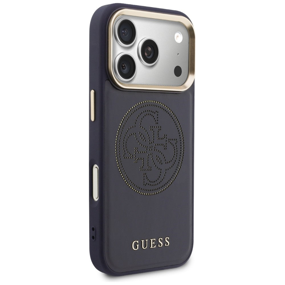 Guess Perforated 4G MagSafe case for iPhone 17 Pro Max - blue_3