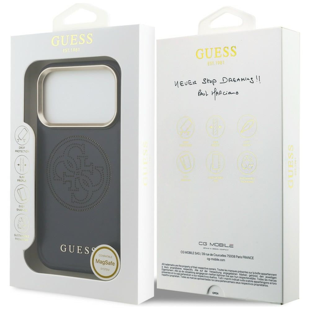 Guess Perforated 4G MagSafe case for iPhone 17 Pro Max - blue_7