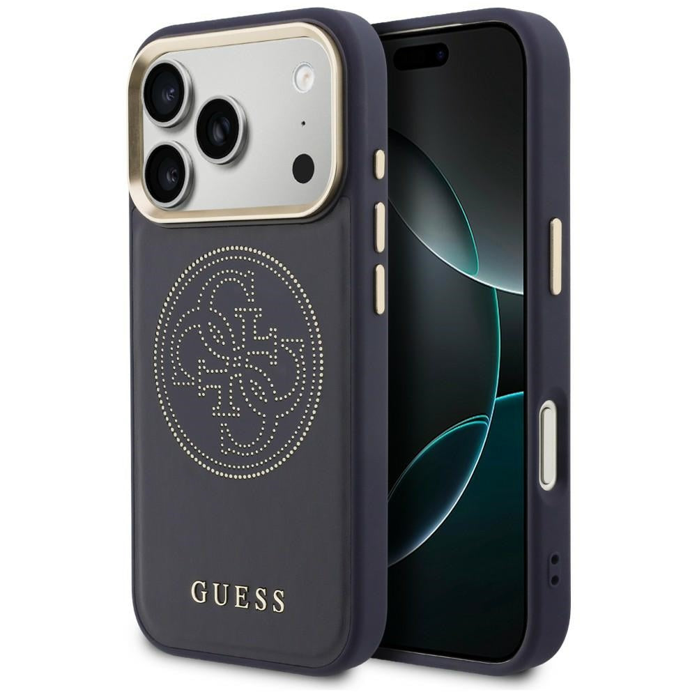 Guess Perforated 4G MagSafe case for iPhone 17 Pro - blue_0
