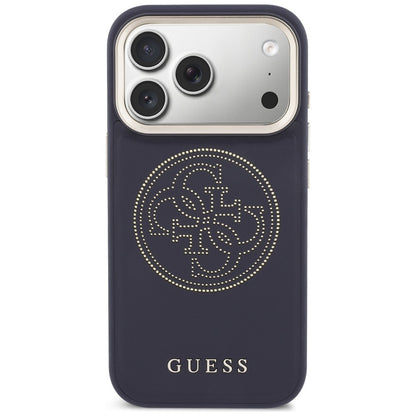 Guess Perforated 4G MagSafe case for iPhone 17 Pro - blue_2