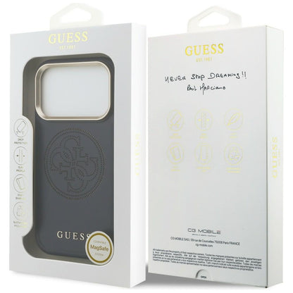 Guess Perforated 4G MagSafe case for iPhone 17 Pro - blue_7