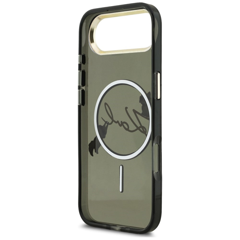 Karl Lagerfeld IML Choupettes Karl Script Logo MagSafe iPhone Air Case - Black_6