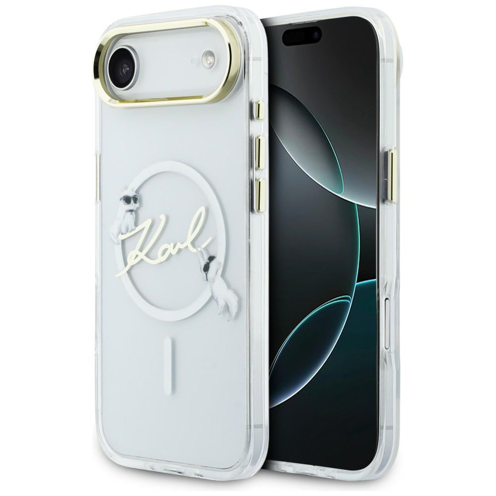 Karl Lagerfeld IML Choupettes Karl Script Logo MagSafe iPhone Air Case - Clear_0