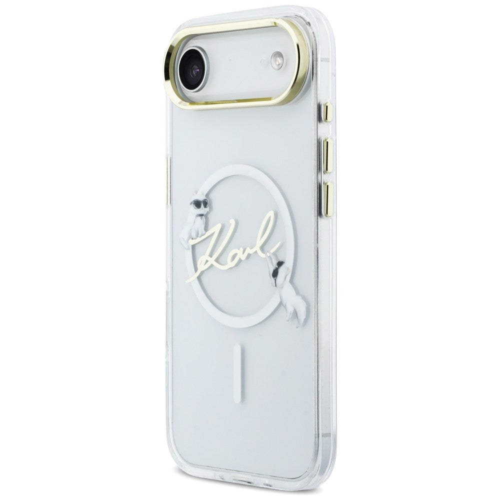Karl Lagerfeld IML Choupettes Karl Script Logo MagSafe iPhone Air Case - Clear_1
