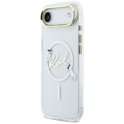 Karl Lagerfeld IML Choupettes Karl Script Logo MagSafe iPhone Air Case - Clear_1