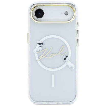 Karl Lagerfeld IML Choupettes Karl Script Logo MagSafe iPhone Air Case - Clear_2