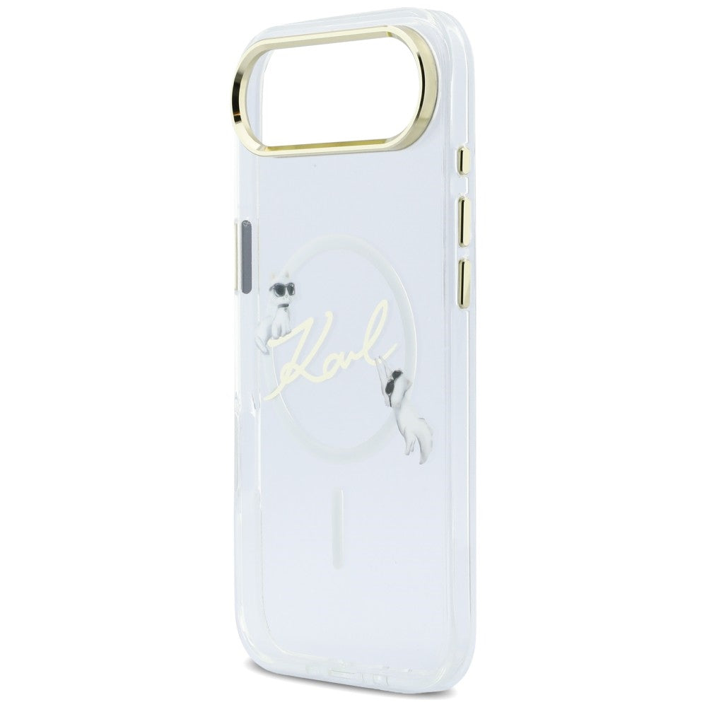 Karl Lagerfeld IML Choupettes Karl Script Logo MagSafe iPhone Air Case - Clear_5