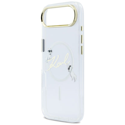 Karl Lagerfeld IML Choupettes Karl Script Logo MagSafe iPhone Air Case - Clear_5