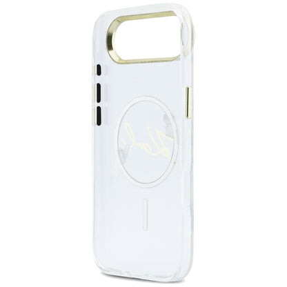Karl Lagerfeld IML Choupettes Karl Script Logo MagSafe iPhone Air Case - Clear_6