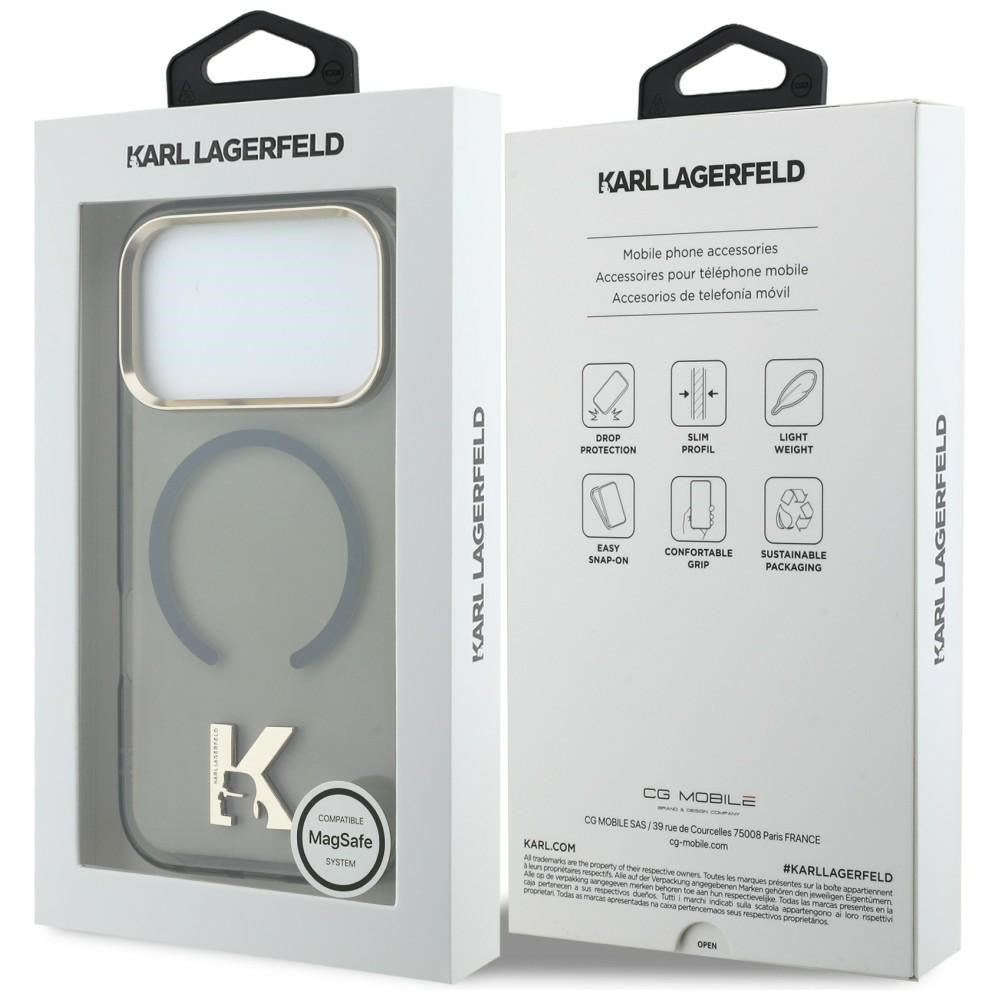 Karl Lagerfeld IML K Head Logo MagSafe Case for iPhone 17 Pro - Black_7