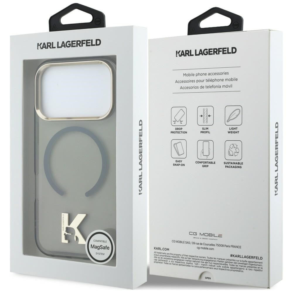 Karl Lagerfeld IML K Head Logo MagSafe Case for iPhone 17 Pro Max - Black_7
