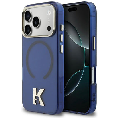 Karl Lagerfeld IML K Head Logo MagSafe Case for iPhone 17 Pro - Blue_0