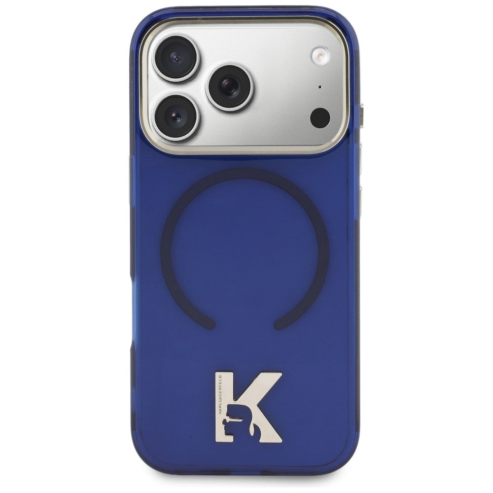 Karl Lagerfeld IML K Head Logo MagSafe Case for iPhone 17 Pro - Blue_2