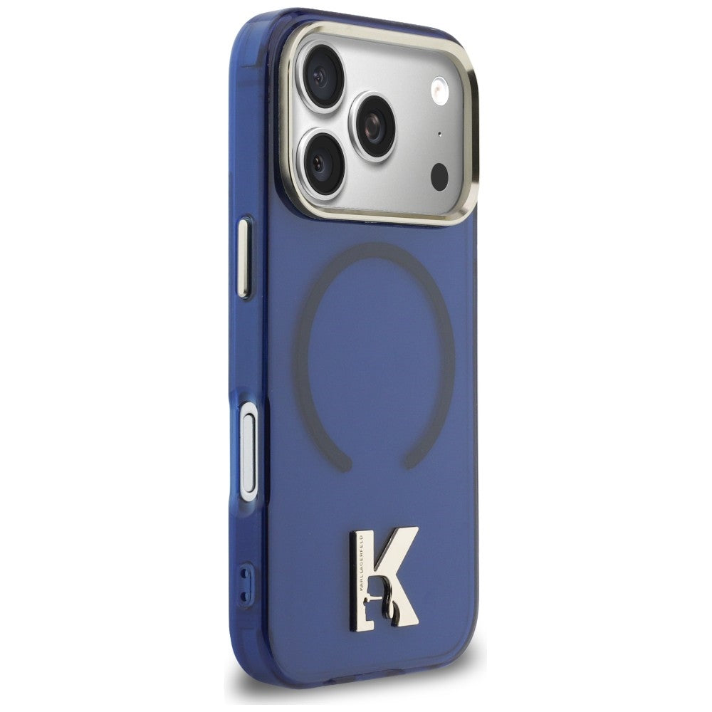 Karl Lagerfeld IML K Head Logo MagSafe Case for iPhone 17 Pro - Blue_3