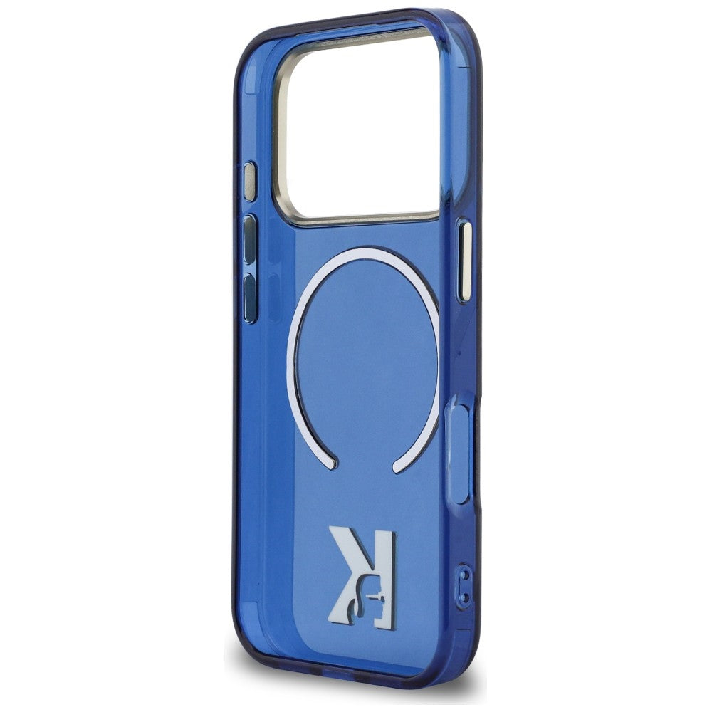 Karl Lagerfeld IML K Head Logo MagSafe Case for iPhone 17 Pro - Blue_6