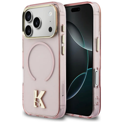 Karl Lagerfeld IML K Head Logo MagSafe Case for iPhone 17 Pro - Pink_0