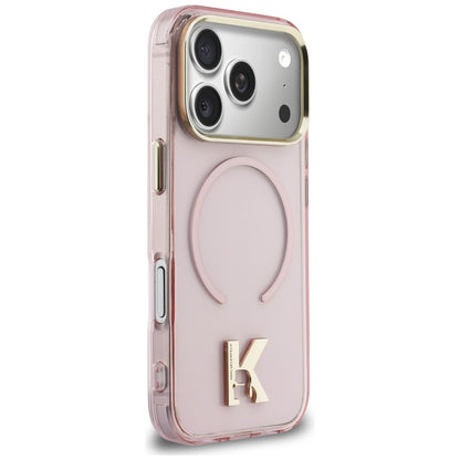 Karl Lagerfeld IML K Head Logo MagSafe Case for iPhone 17 Pro - Pink_3