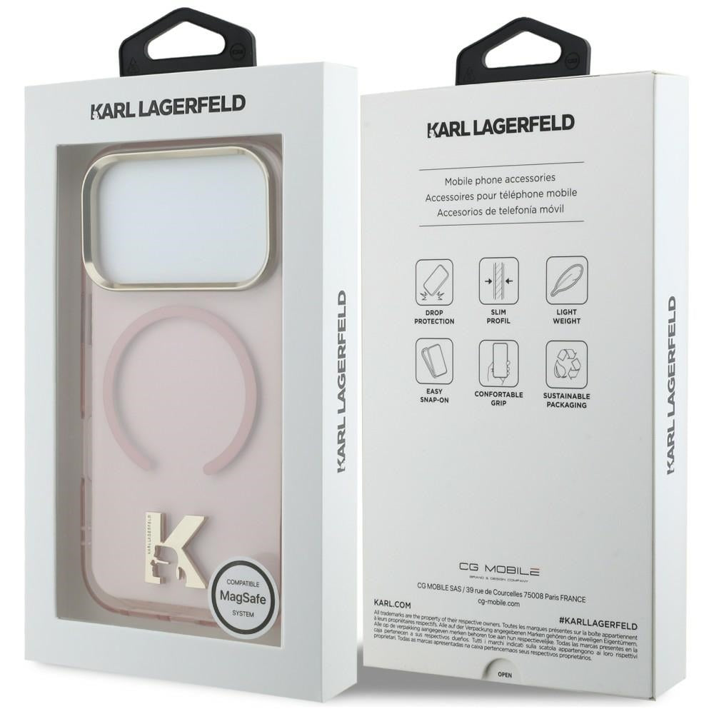 Karl Lagerfeld IML K Head Logo MagSafe Case for iPhone 17 Pro - Pink_7