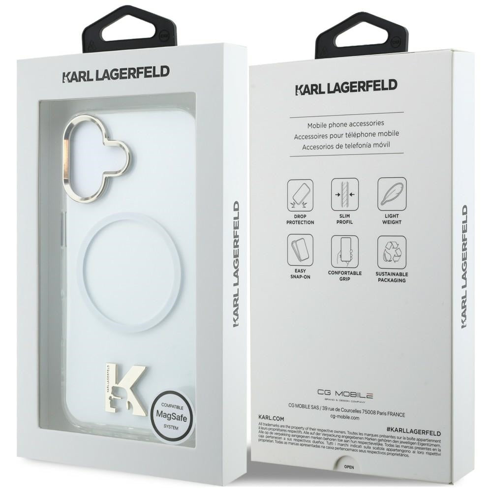 Karl Lagerfeld IML K Head Logo MagSafe Case for iPhone 17 - Clear_7