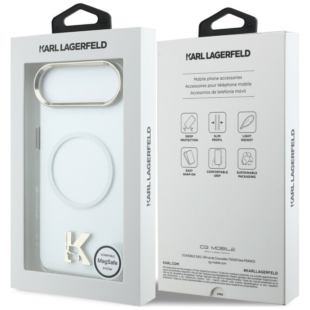 Karl Lagerfeld IML K Head Logo MagSafe Case for iPhone Air - Clear_7