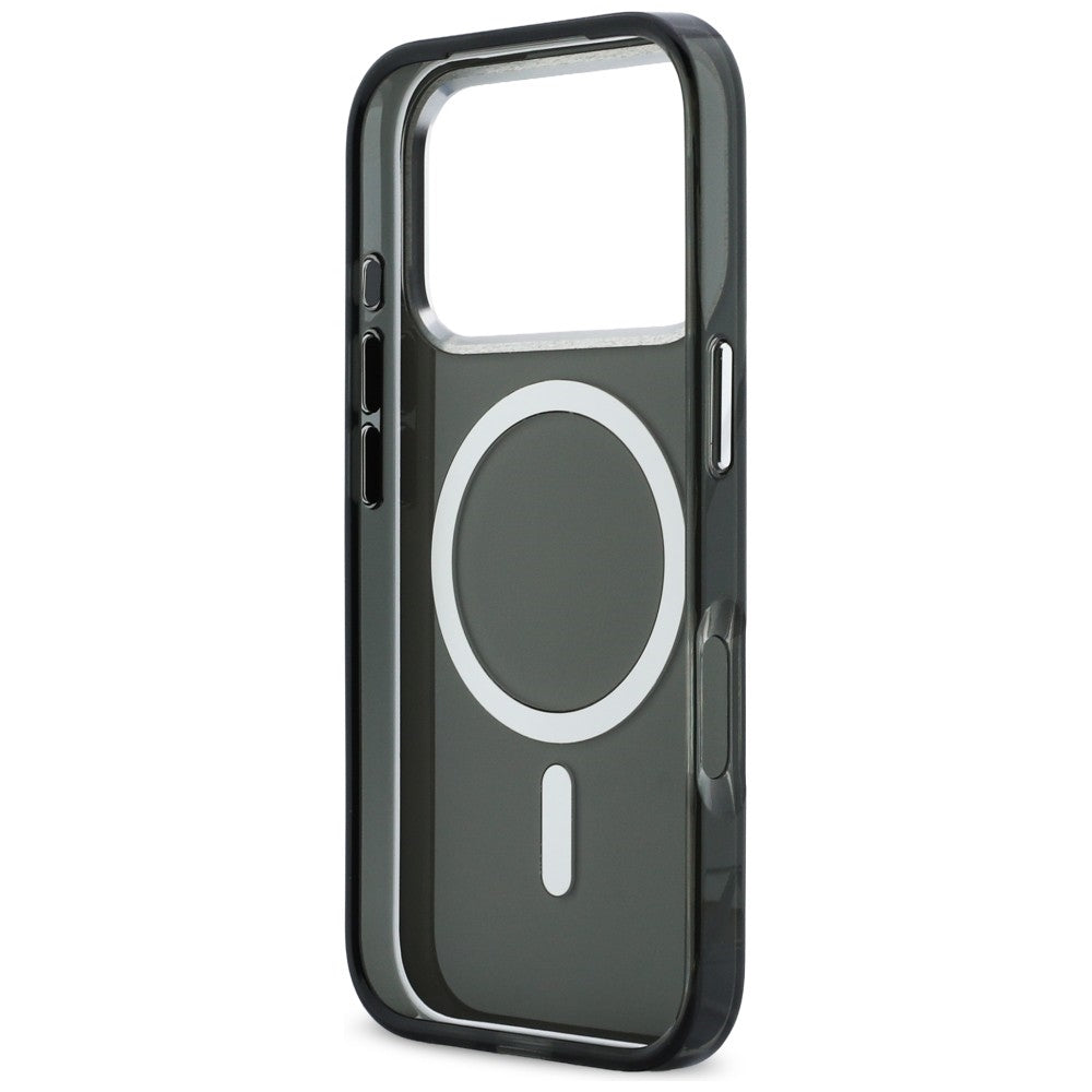 Karl Lagerfeld IML Karl &amp; Choupette Peekaboo Logo MagSafe Case for iPhone 17 Pro Max - Black_6