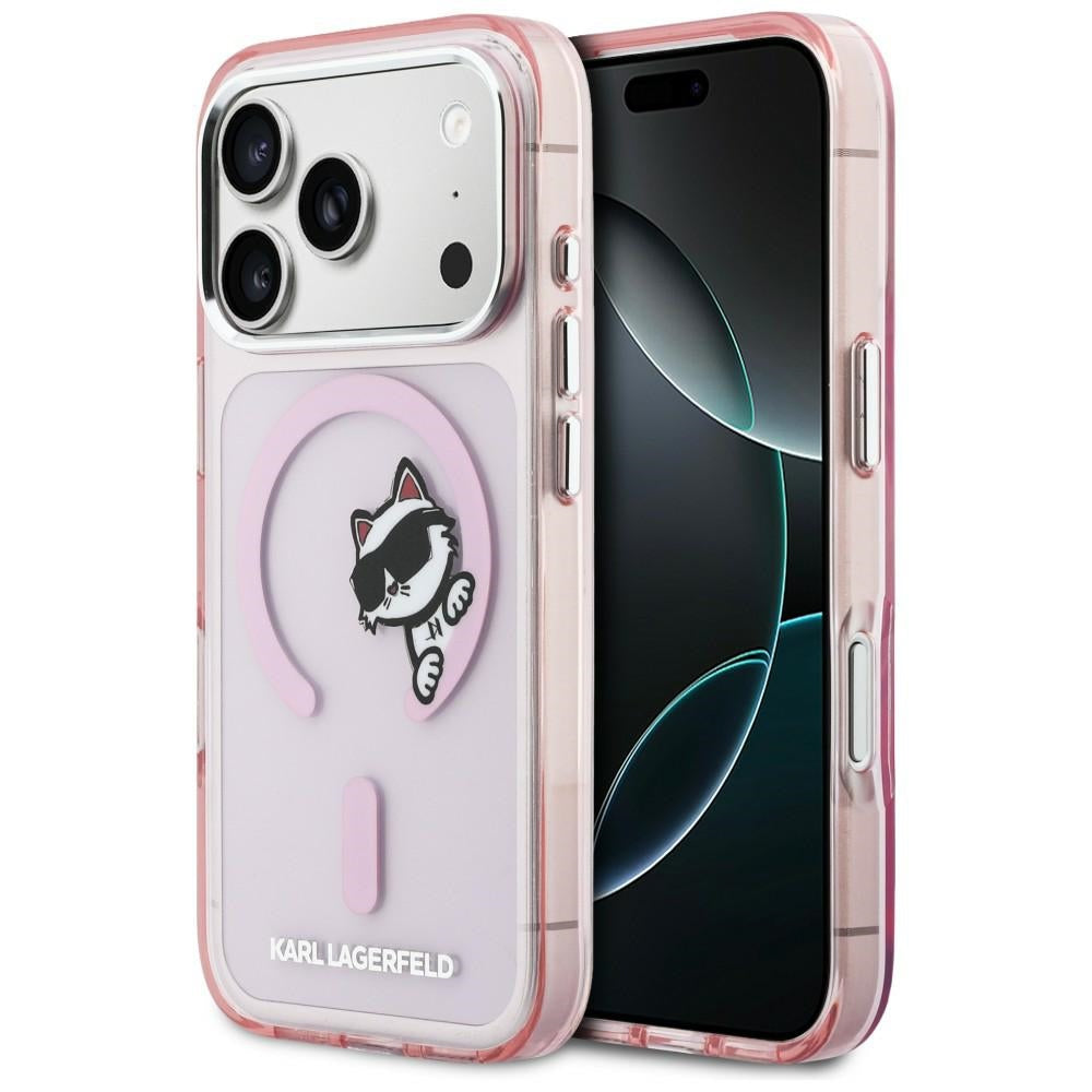 Karl Lagerfeld IML Peekaboo MagSafe Case for iPhone 17 Pro Max - Pink_0