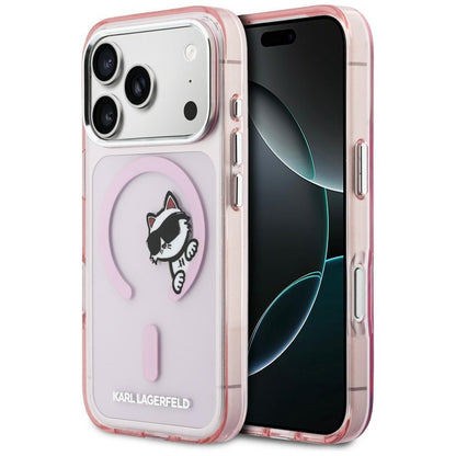 Karl Lagerfeld IML Peekaboo MagSafe Case for iPhone 17 Pro Max - Pink_0