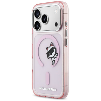 Karl Lagerfeld IML Peekaboo MagSafe Case for iPhone 17 Pro Max - Pink_1