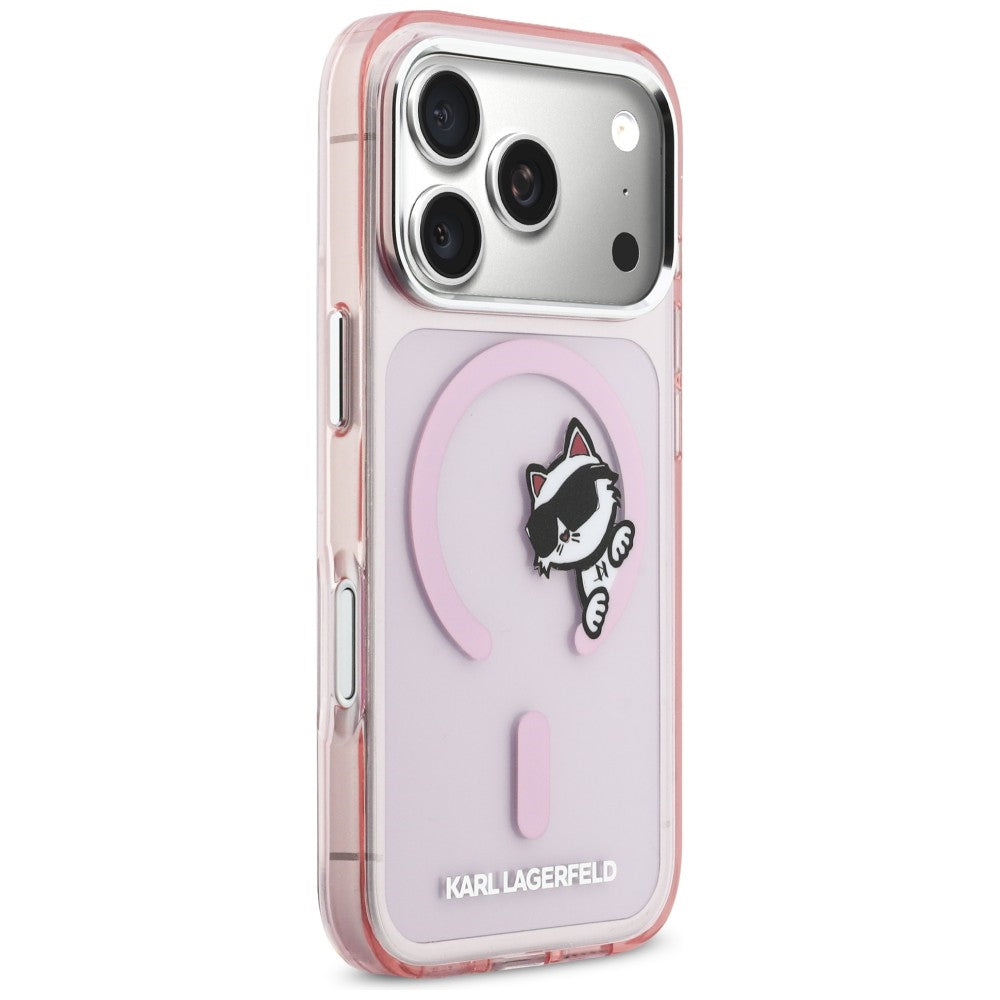 Karl Lagerfeld IML Peekaboo MagSafe Case for iPhone 17 Pro Max - Pink_3