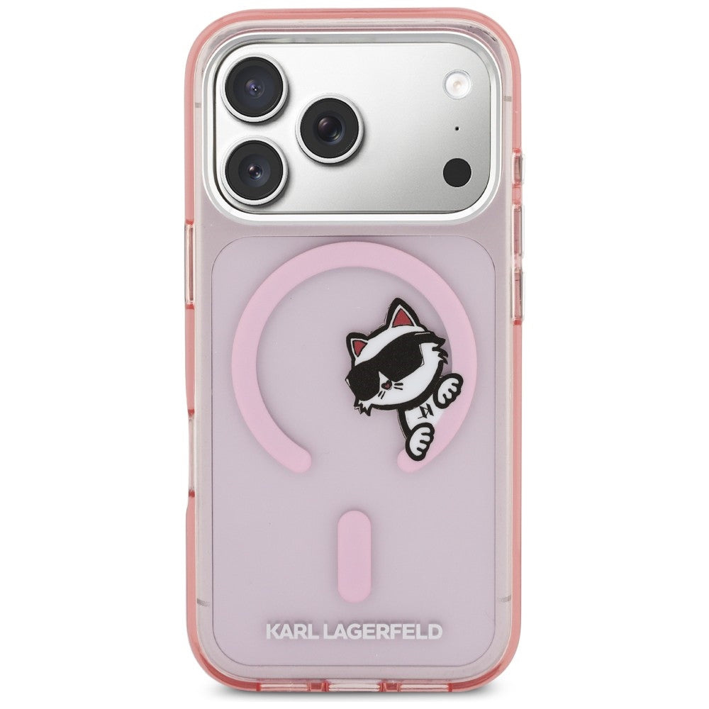 Karl Lagerfeld IML Peekaboo MagSafe Case for iPhone 17 Pro - Pink_2
