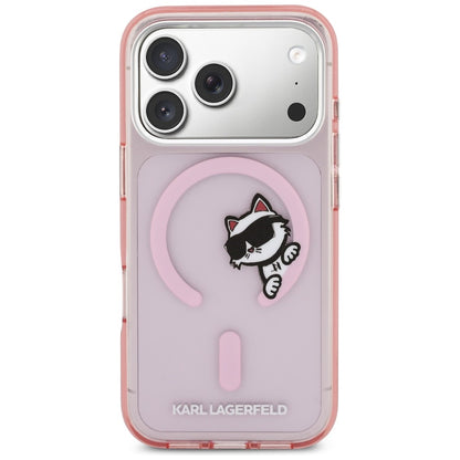Karl Lagerfeld IML Peekaboo MagSafe Case for iPhone 17 Pro - Pink_2