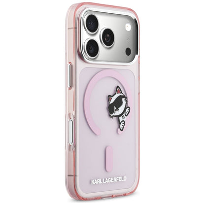 Karl Lagerfeld IML Peekaboo MagSafe Case for iPhone 17 Pro - Pink_3