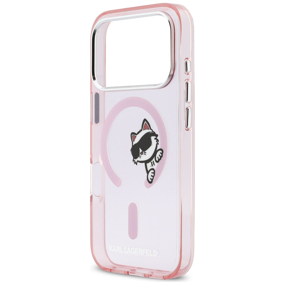 Karl Lagerfeld IML Peekaboo MagSafe Case for iPhone 17 Pro - Pink_5