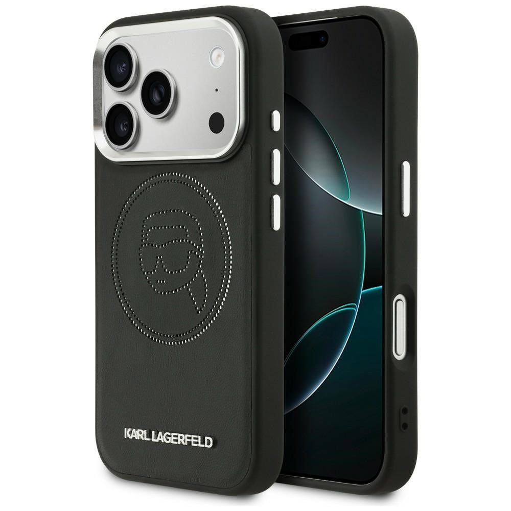 Karl Lagerfeld K Head Point Logo MagSafe Case for iPhone 17 Pro - Black_0