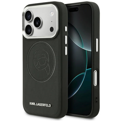 Karl Lagerfeld K Head Point Logo MagSafe Case for iPhone 17 Pro - Black_0