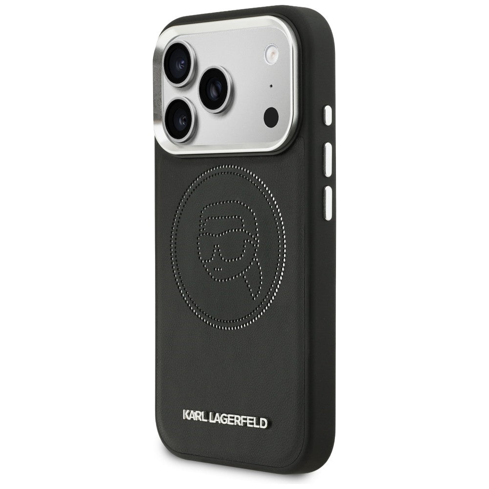 Karl Lagerfeld K Head Point Logo MagSafe Case for iPhone 17 Pro - Black_1