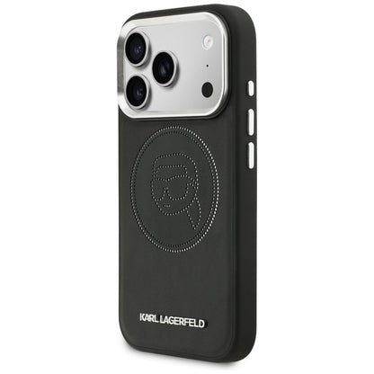 Karl Lagerfeld K Head Point Logo MagSafe Case for iPhone 17 Pro Max - Black_1