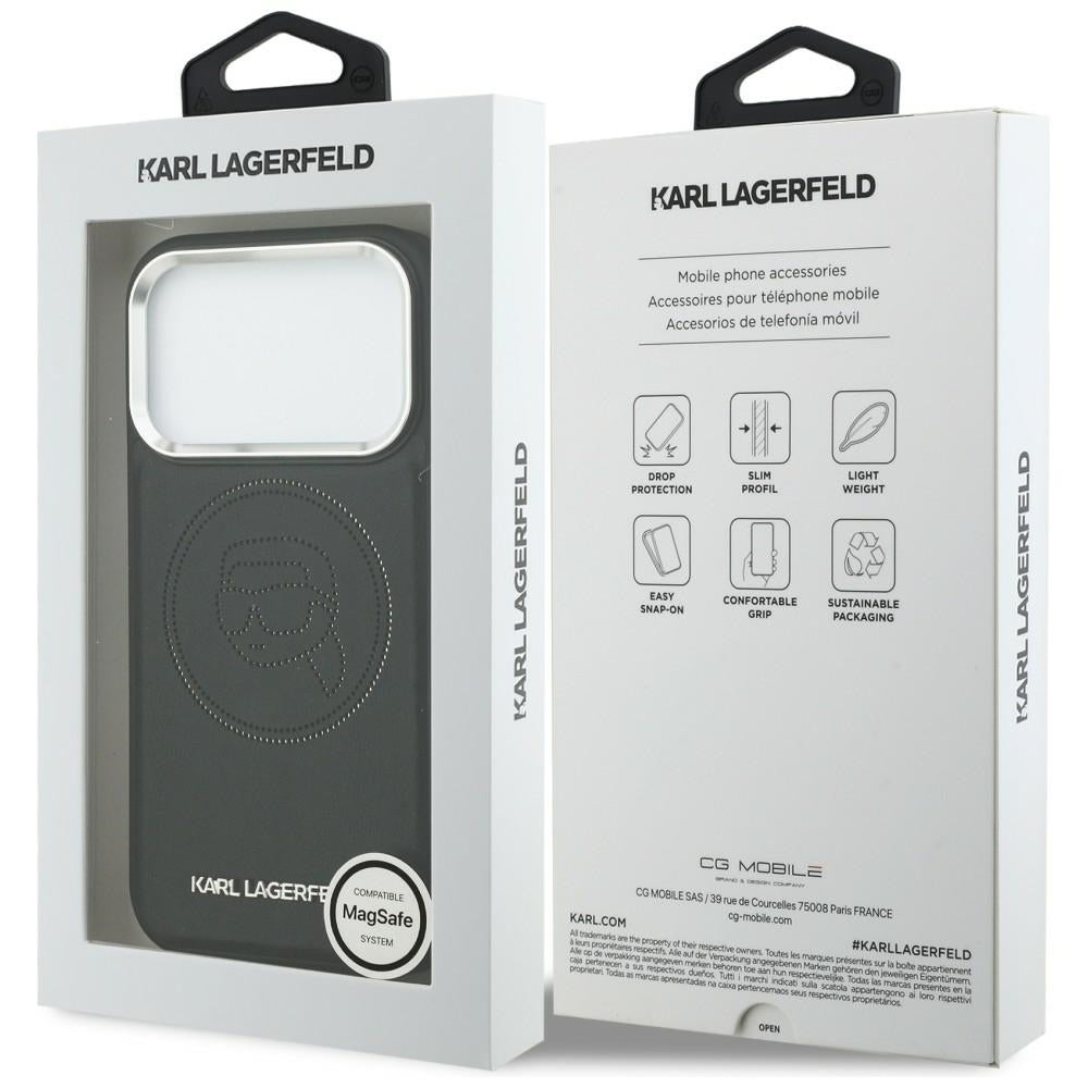 Karl Lagerfeld K Head Point Logo MagSafe Case for iPhone 17 Pro Max - Black_7