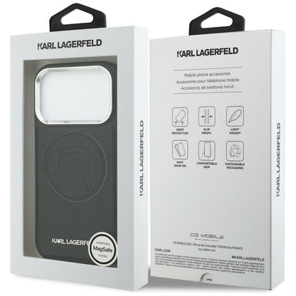 Karl Lagerfeld K Head Point Logo MagSafe Case for iPhone 17 Pro Max - Black_7