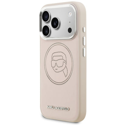 Karl Lagerfeld K Head Point Logo MagSafe Case for iPhone 17 Pro Max - Pink_1