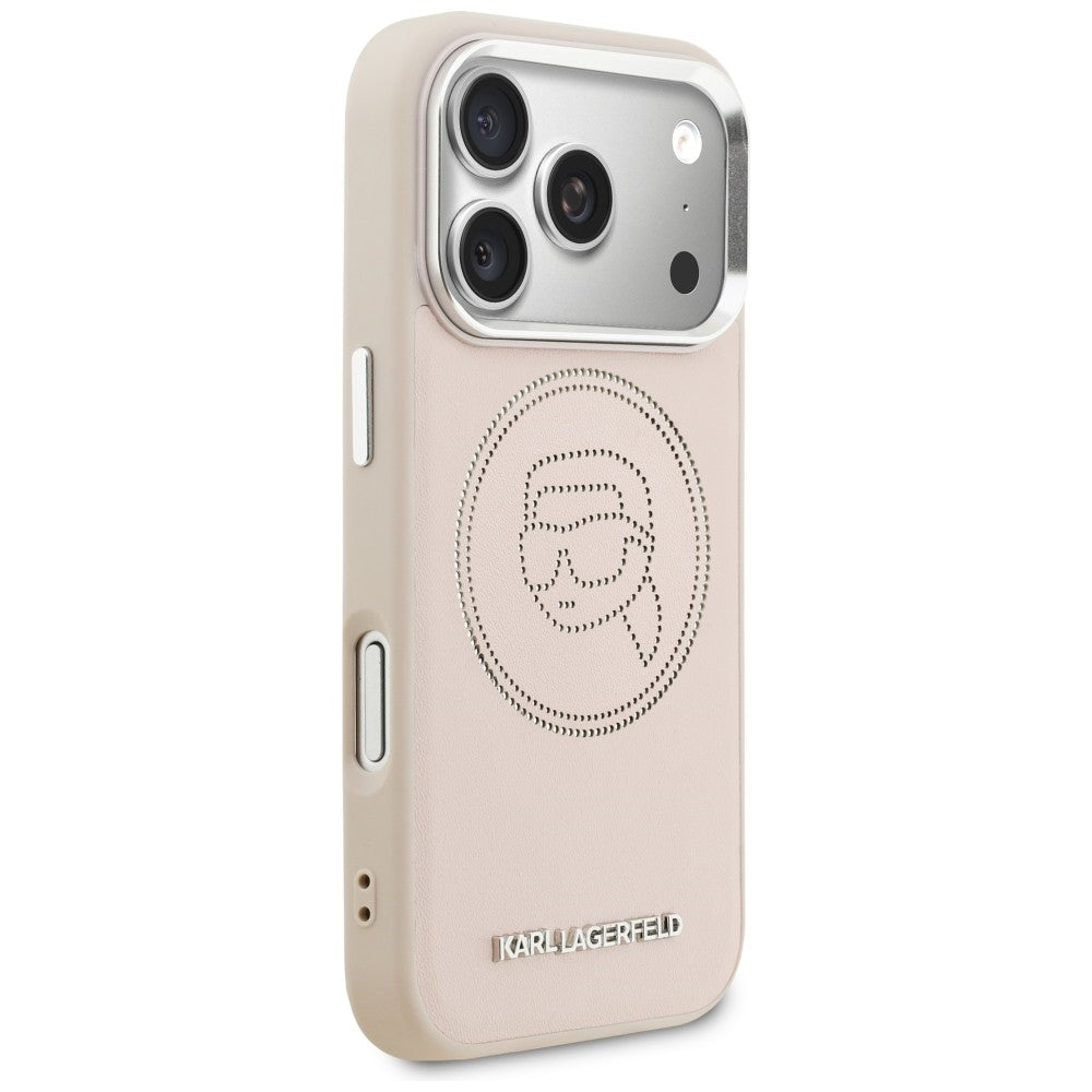 Karl Lagerfeld K Head Point Logo MagSafe Case for iPhone 17 Pro Max - Pink_3