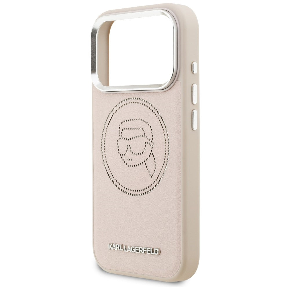 Karl Lagerfeld K Head Point Logo MagSafe Case for iPhone 17 Pro Max - Pink_5