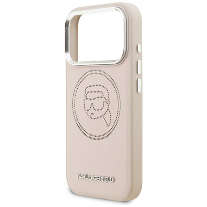 Karl Lagerfeld K Head Point Logo MagSafe Case for iPhone 17 Pro Max - Pink_5