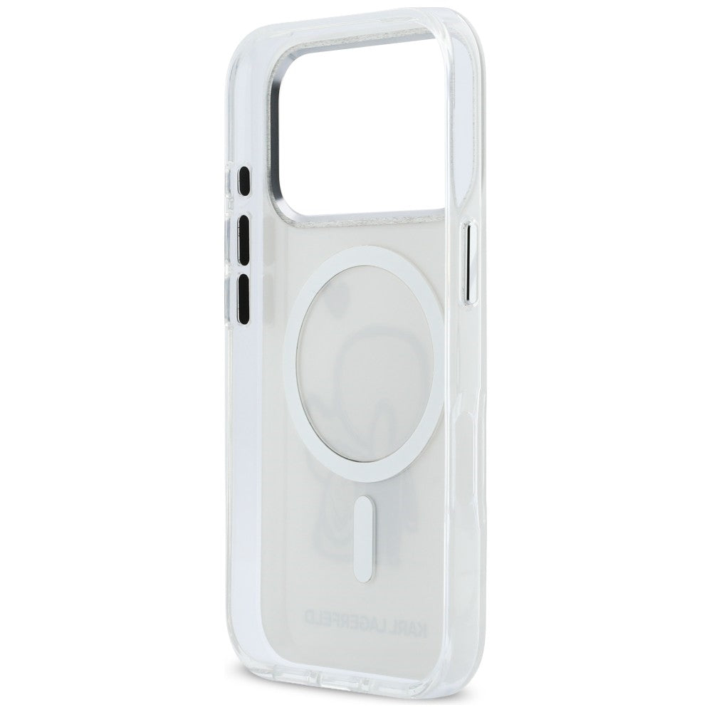 Karl Lagerfeld Karl &amp; Choupette Back MagSafe Case for iPhone 17 Pro Max - Clear_6