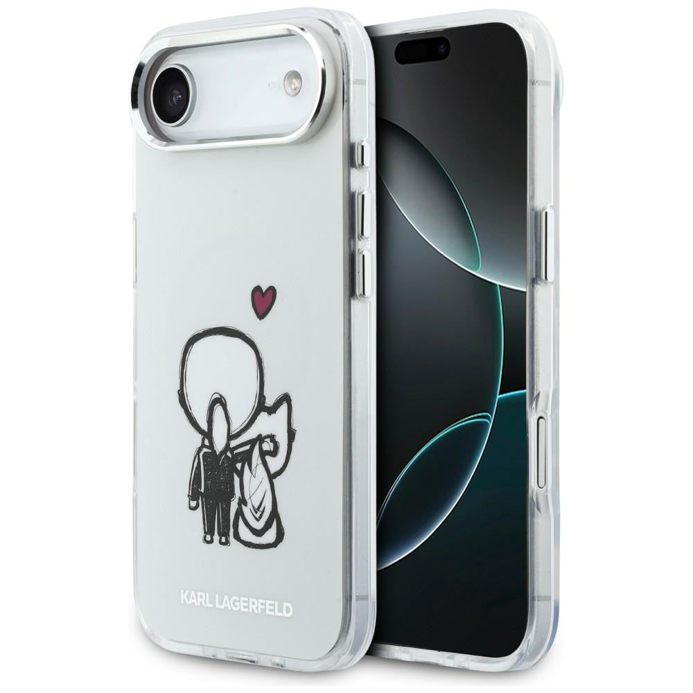 Karl Lagerfeld Karl &amp; Choupette Back MagSafe Case for iPhone Air - Clear_0