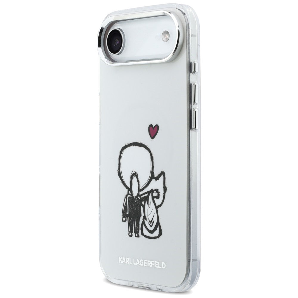 Karl Lagerfeld Karl &amp; Choupette Back MagSafe Case for iPhone Air - Clear_1