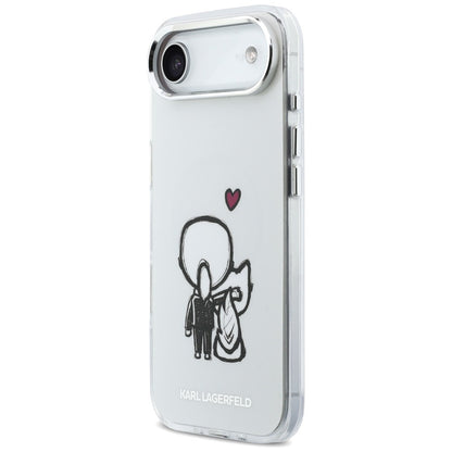 Karl Lagerfeld Karl &amp; Choupette Back MagSafe Case for iPhone Air - Clear_1